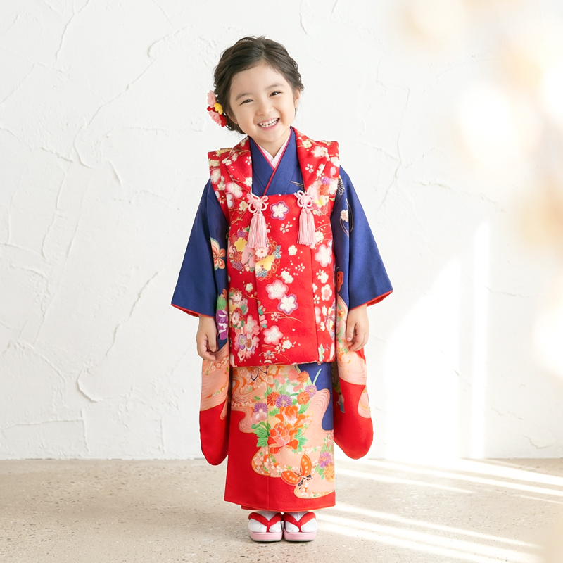七五三着物3歳女の子画像