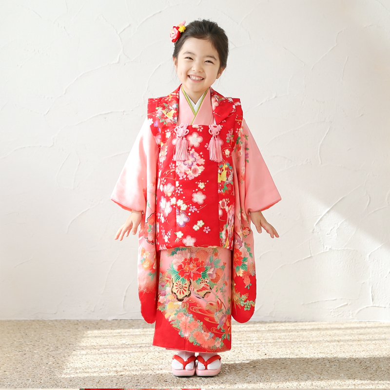 七五三着物3歳女の子画像