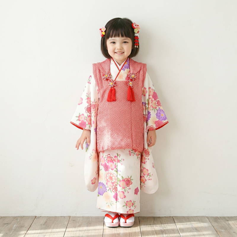 七五三着物3歳女の子画像