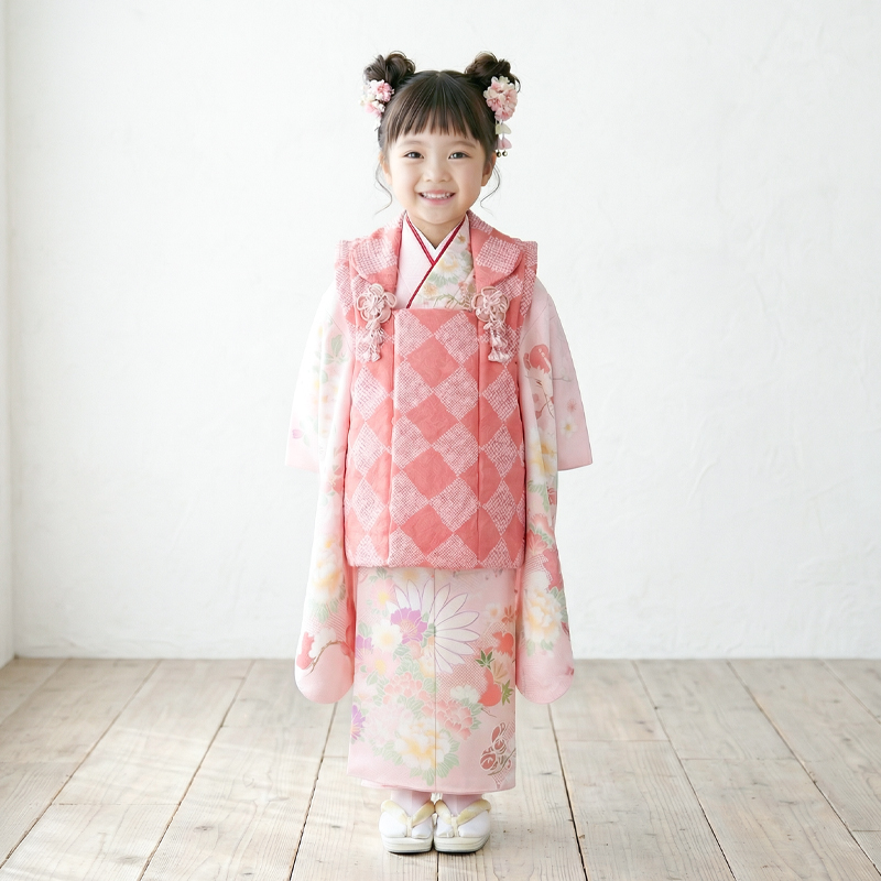 七五三着物3歳女の子画像