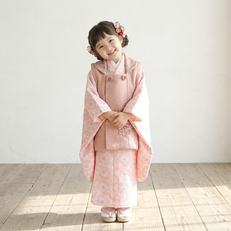七五三着物3歳女の子画像