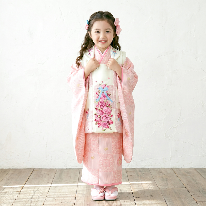 七五三着物3歳女の子画像