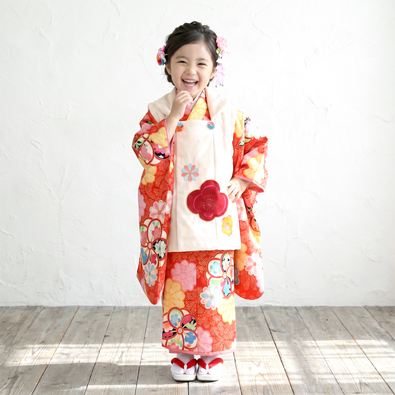 七五三着物3歳女の子画像