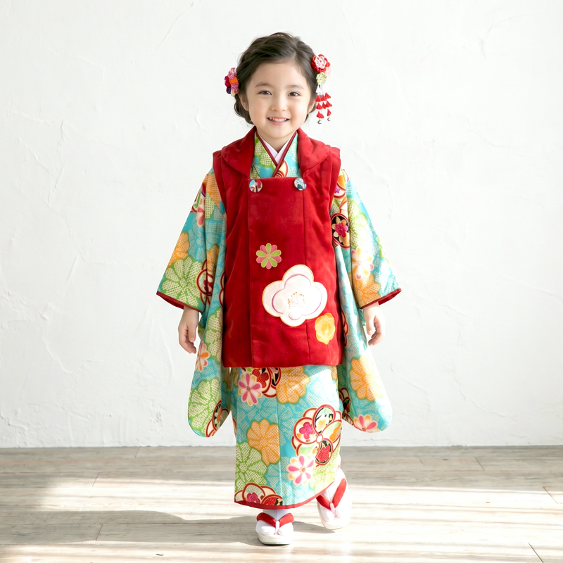 七五三着物3歳女の子画像