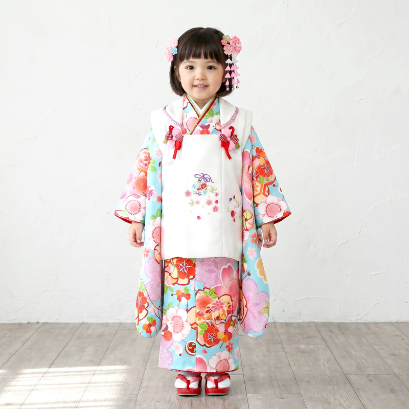 七五三着物3歳女の子画像