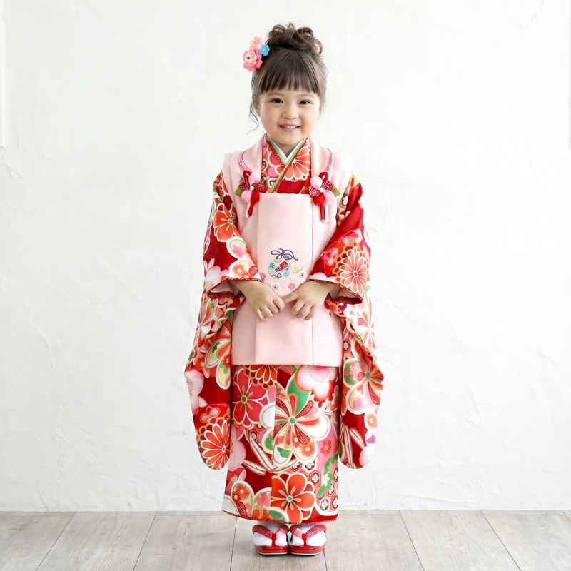 七五三着物3歳女の子画像
