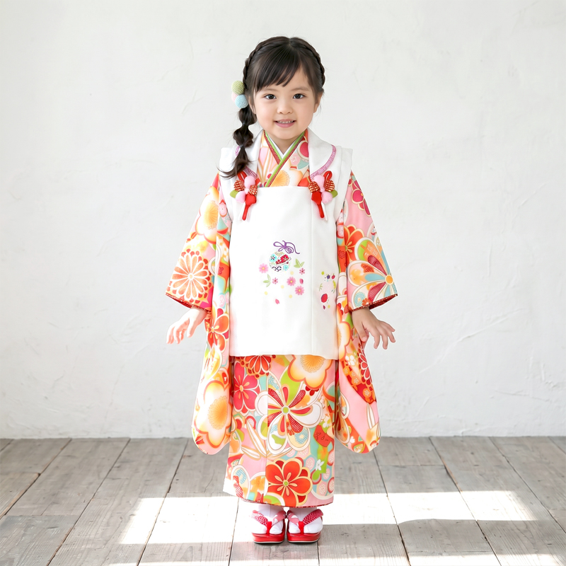 七五三着物3歳女の子画像