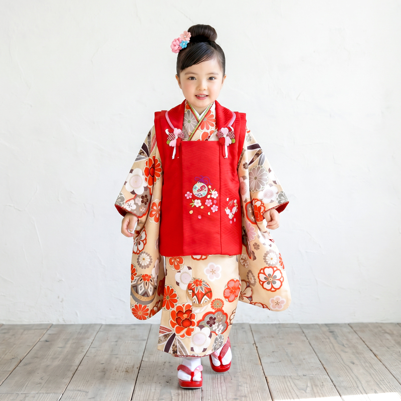 七五三着物3歳女の子画像