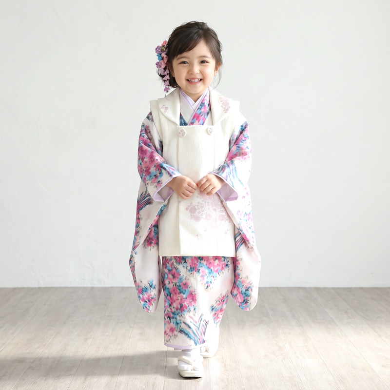 七五三着物3歳女の子画像