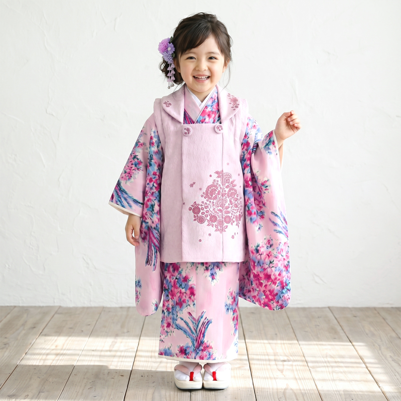 七五三着物3歳女の子画像