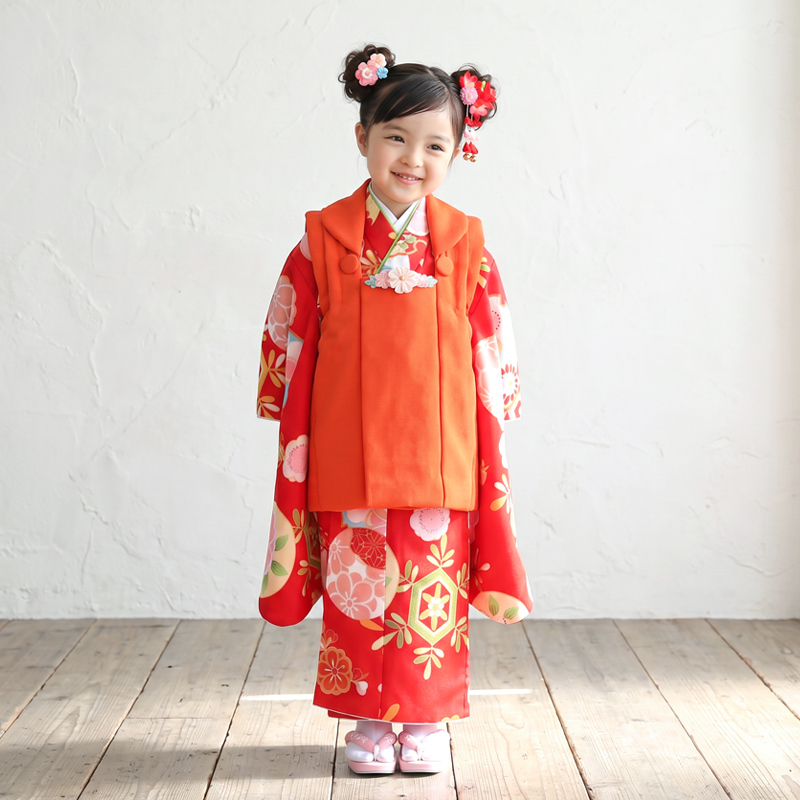 七五三着物3歳女の子画像