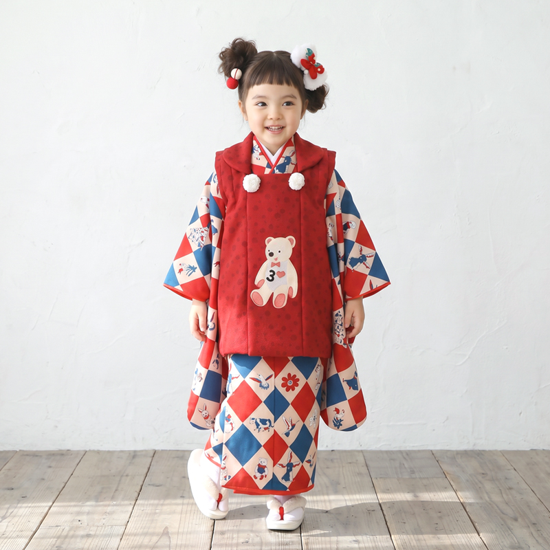 七五三着物3歳女の子画像