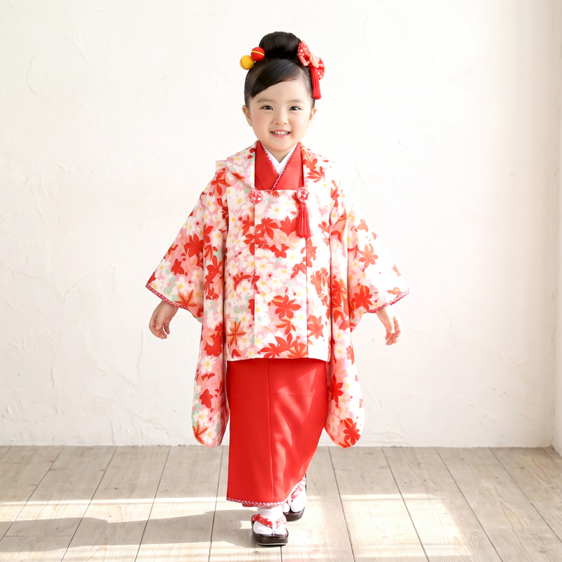 七五三着物3歳女の子画像