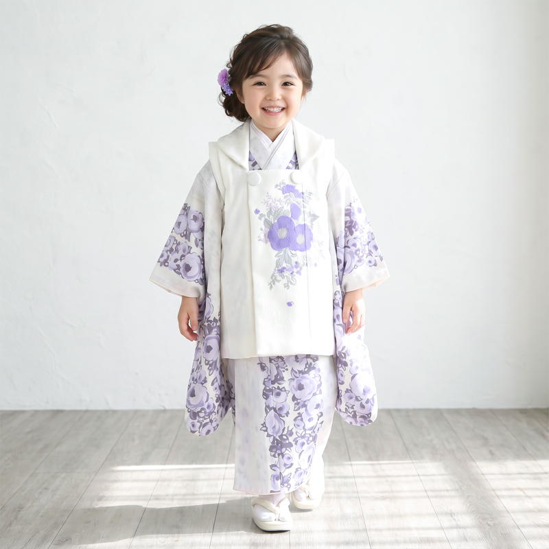 七五三着物3歳女の子画像