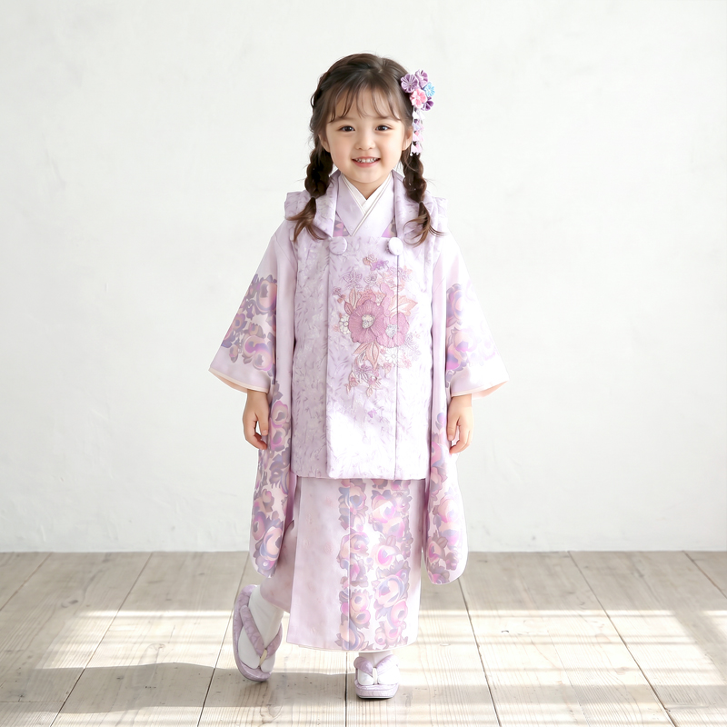 七五三着物3歳女の子画像