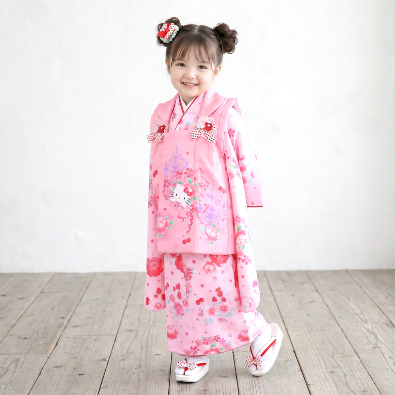 七五三着物3歳女の子画像