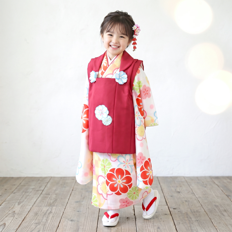 七五三着物3歳女の子画像