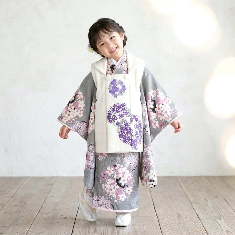 七五三着物3歳女の子画像