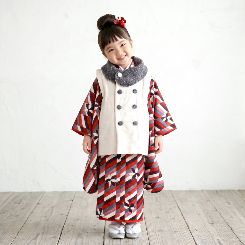 七五三着物3歳女の子画像