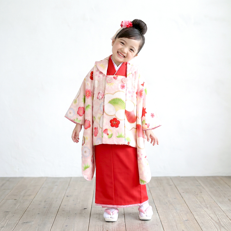 七五三着物3歳女の子画像