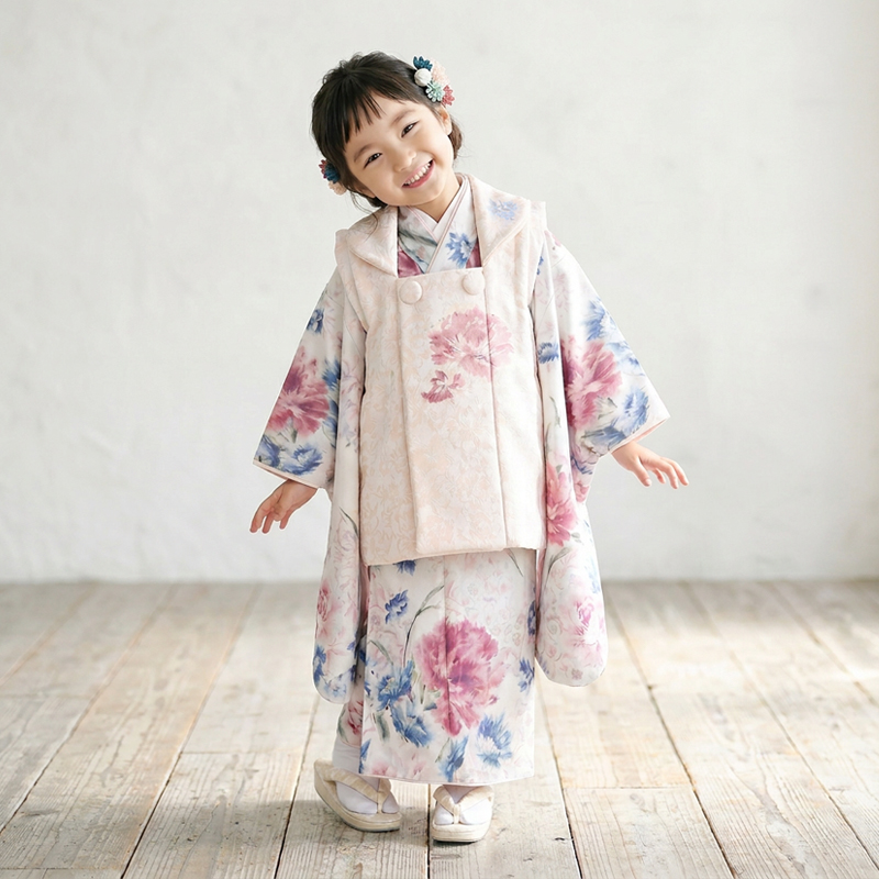 七五三着物3歳女の子画像