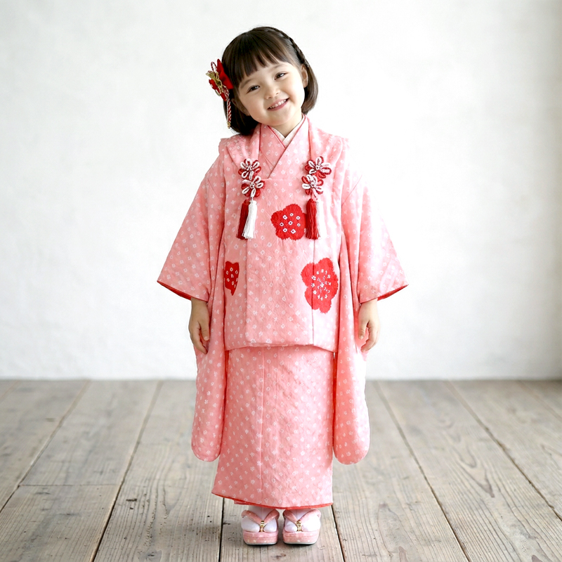 七五三着物3歳女の子画像