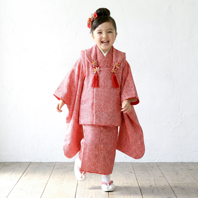 七五三着物3歳女の子画像