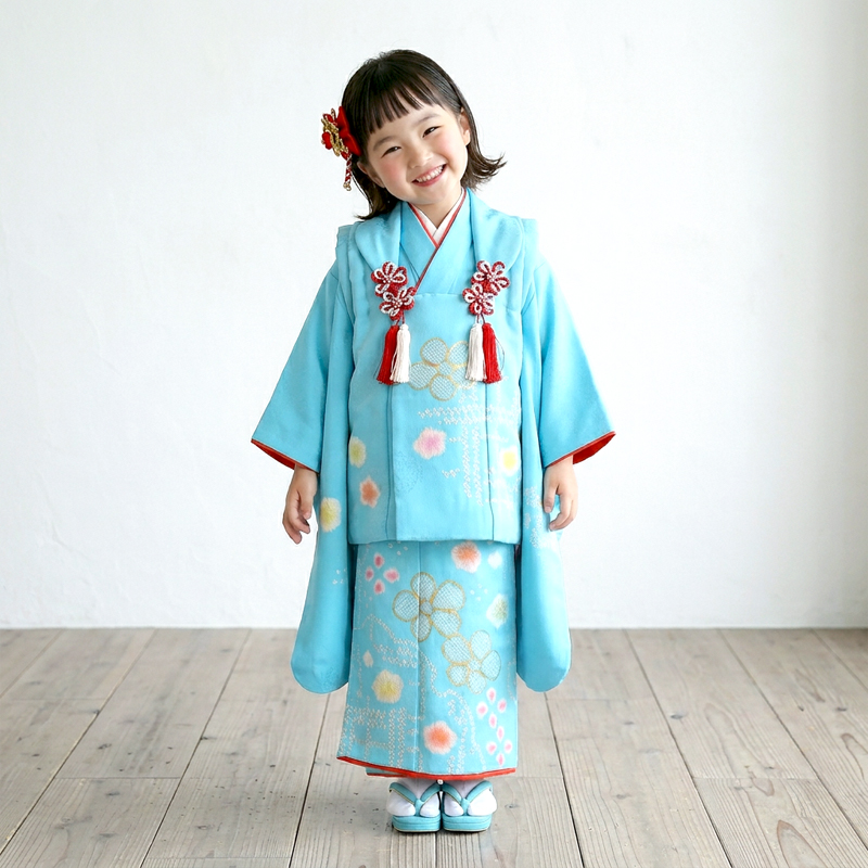 七五三着物3歳女の子画像