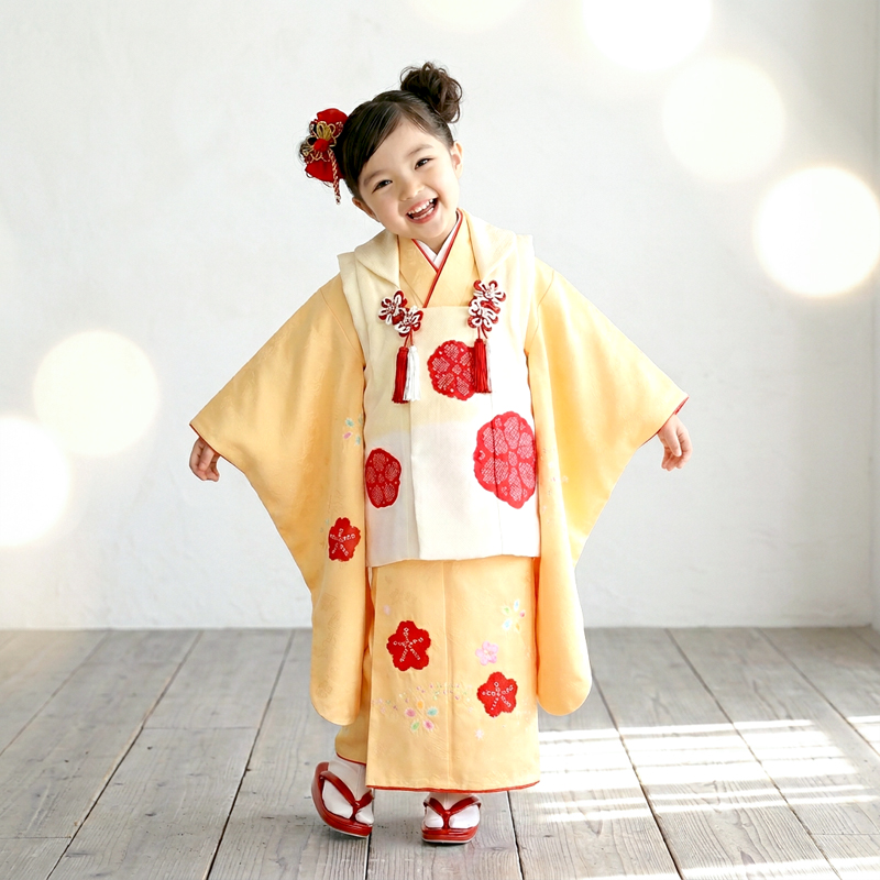 七五三着物3歳女の子画像
