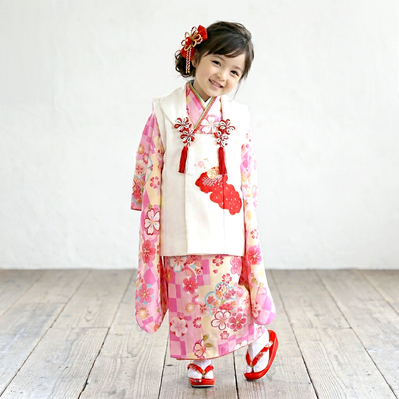 七五三着物3歳女の子画像