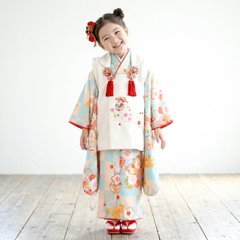 七五三着物3歳女の子画像