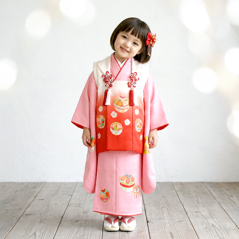 七五三着物3歳女の子画像