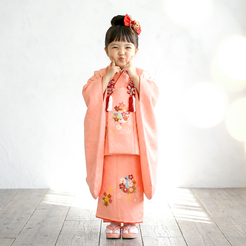 七五三着物3歳女の子画像