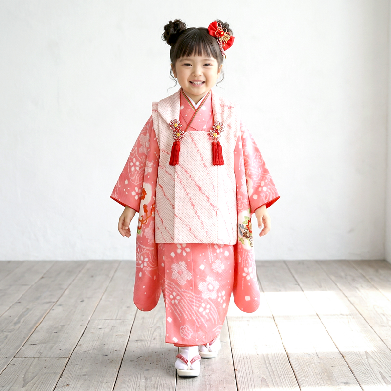 七五三着物3歳女の子画像