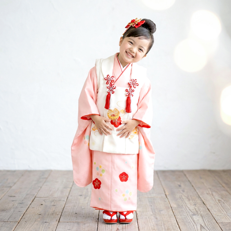 七五三着物3歳女の子画像