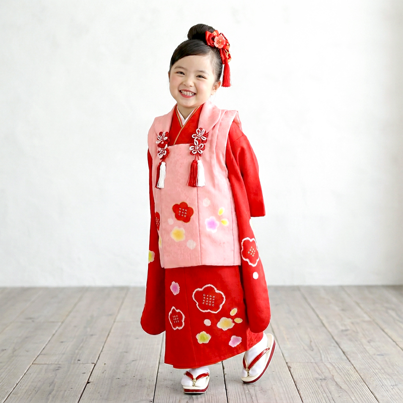 七五三着物3歳女の子画像