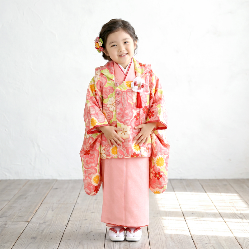 七五三着物3歳女の子画像