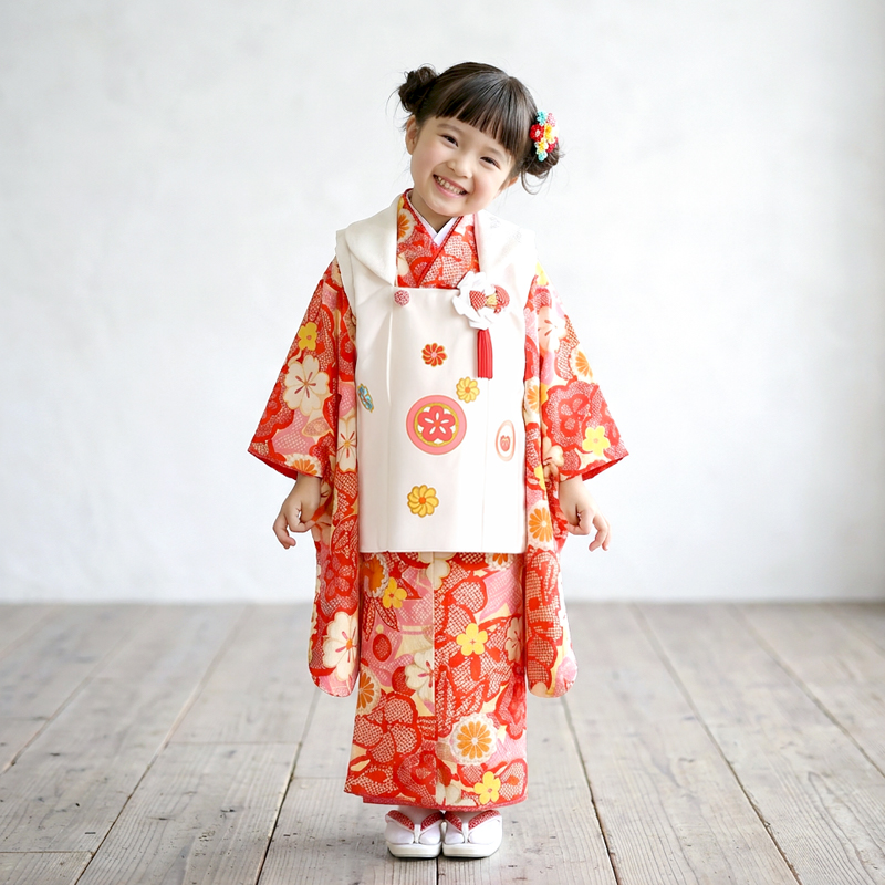 七五三着物3歳女の子画像