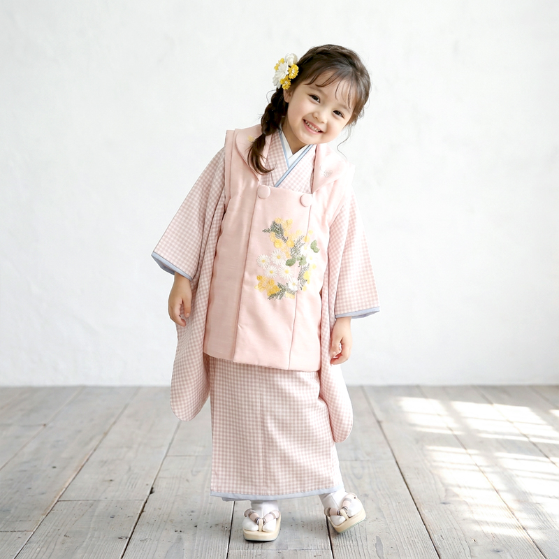 七五三着物3歳女の子画像