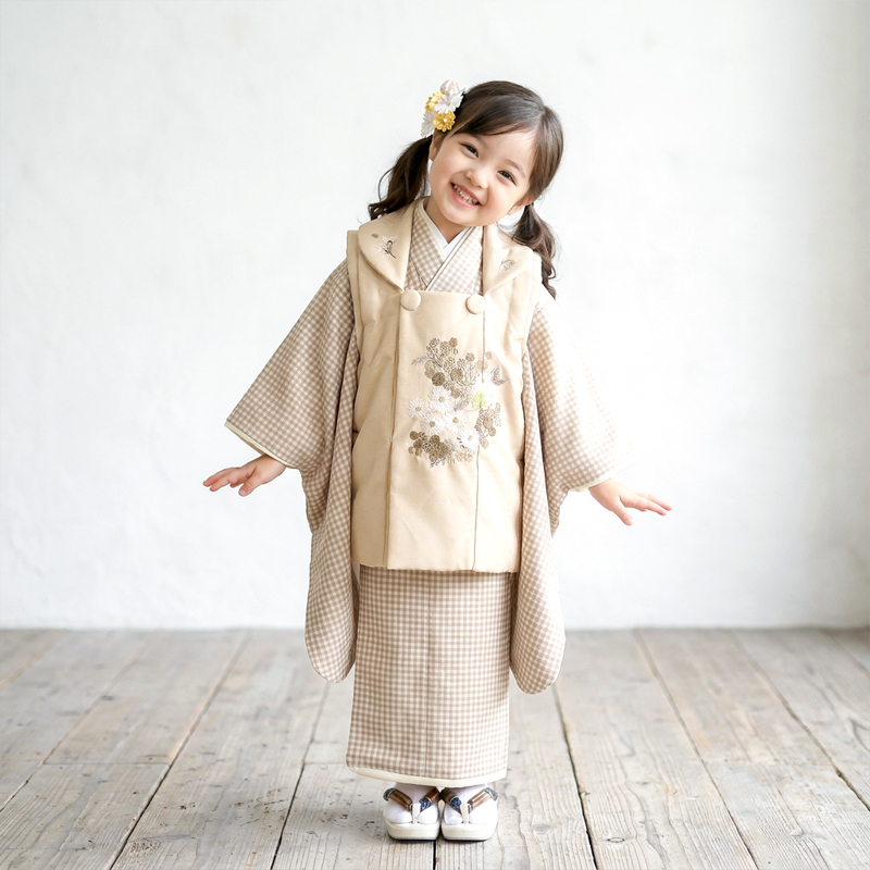 七五三着物3歳女の子画像