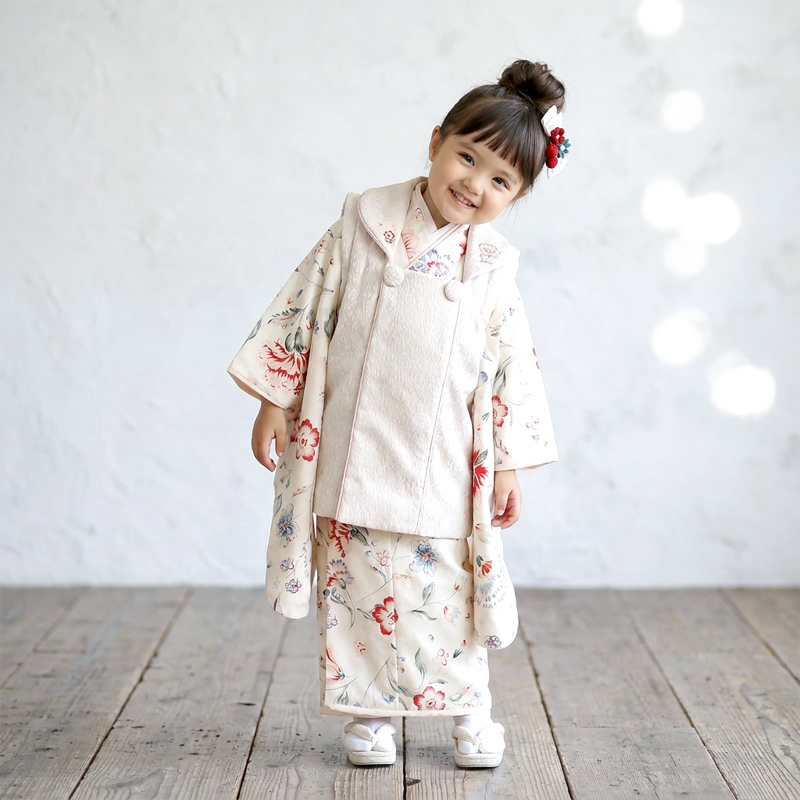 七五三着物3歳女の子画像