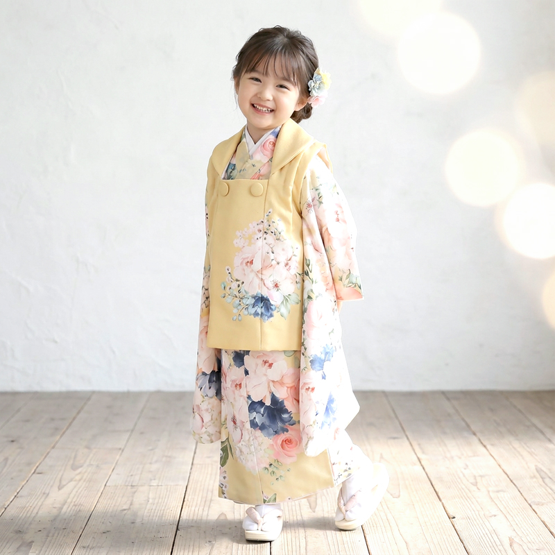 七五三着物3歳女の子画像