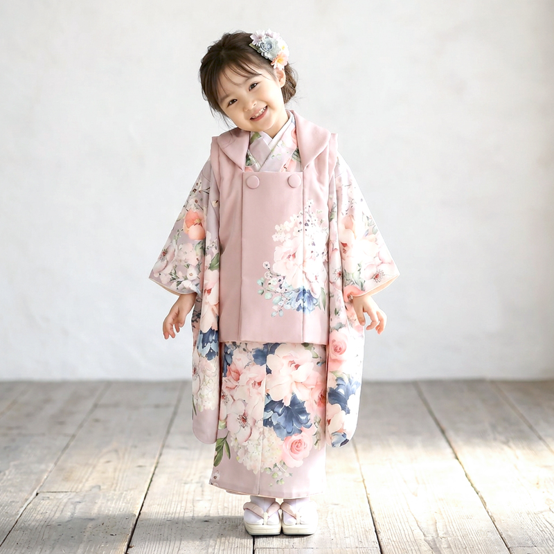 七五三着物3歳女の子画像