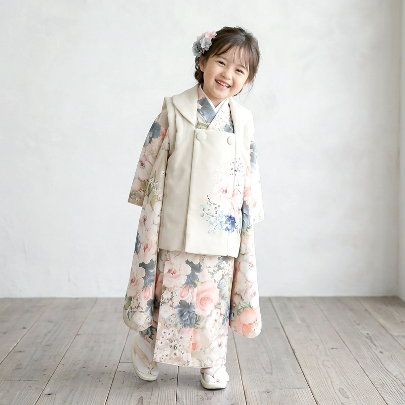 七五三着物3歳女の子画像