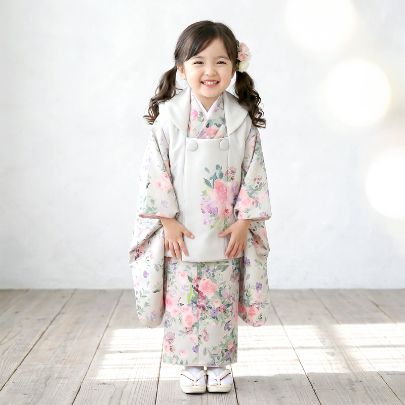 七五三着物3歳女の子画像