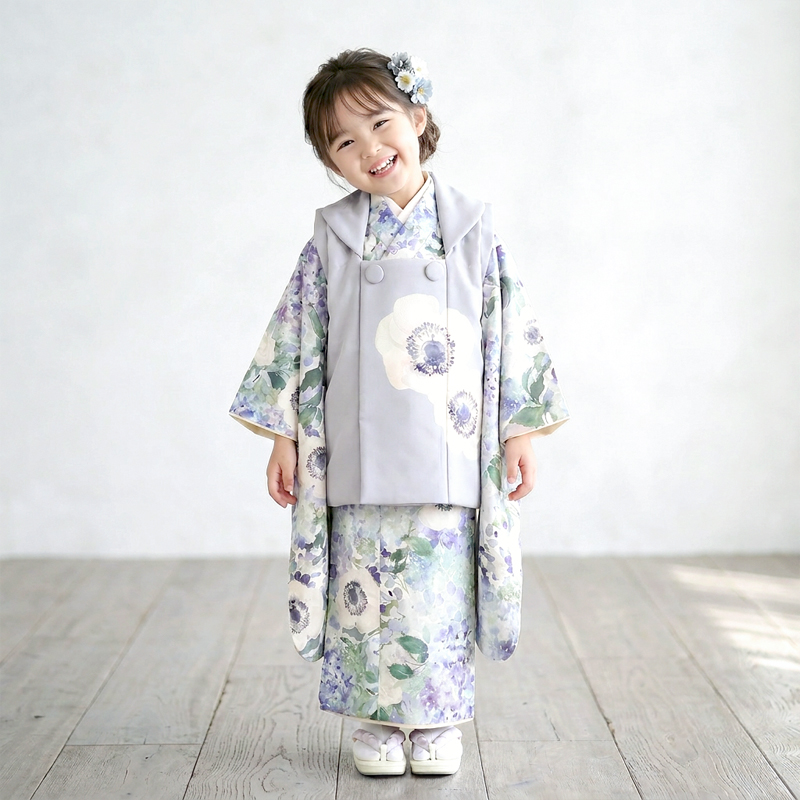 七五三着物3歳女の子画像