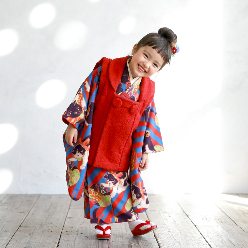 七五三着物3歳女の子画像