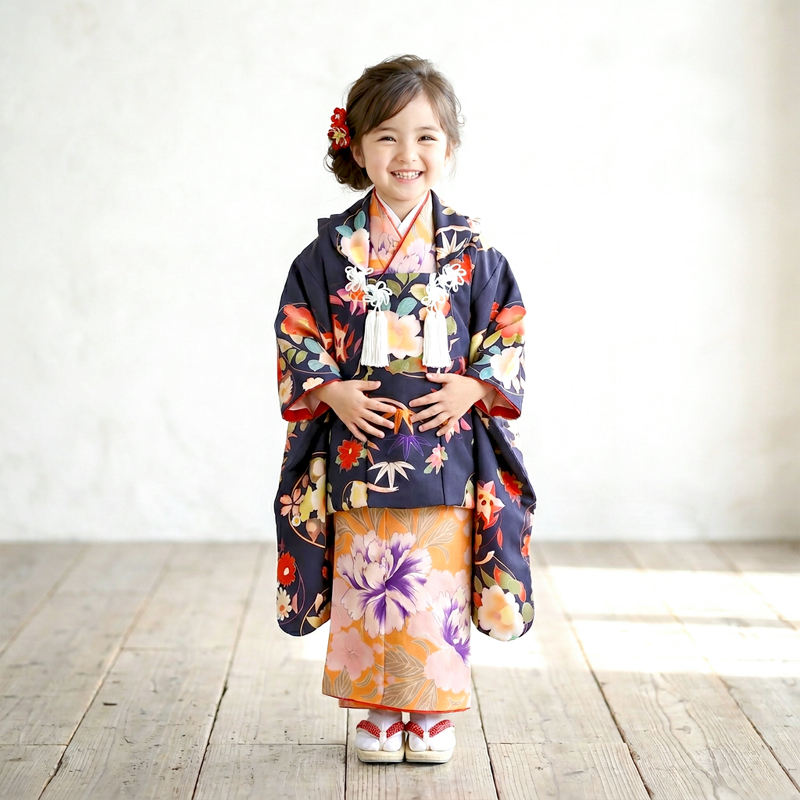 七五三着物3歳女の子画像