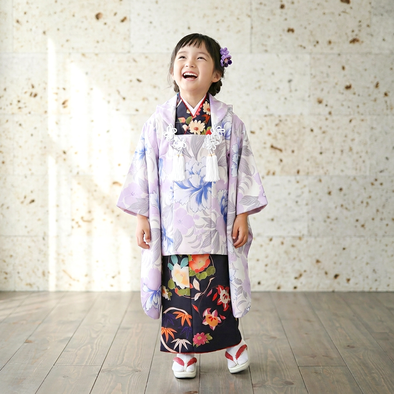 七五三着物3歳女の子画像