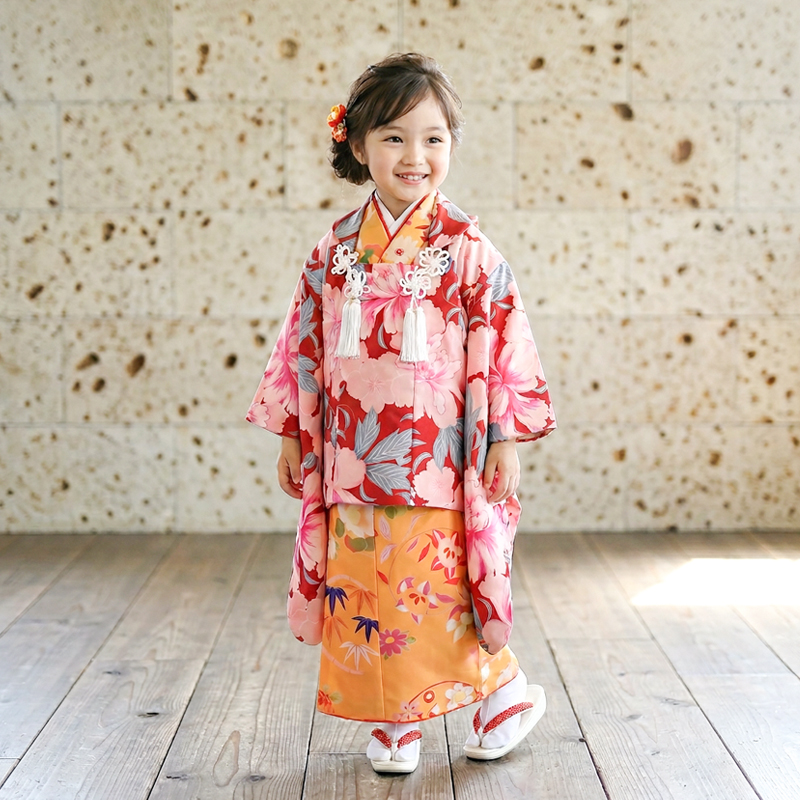 七五三着物3歳女の子画像